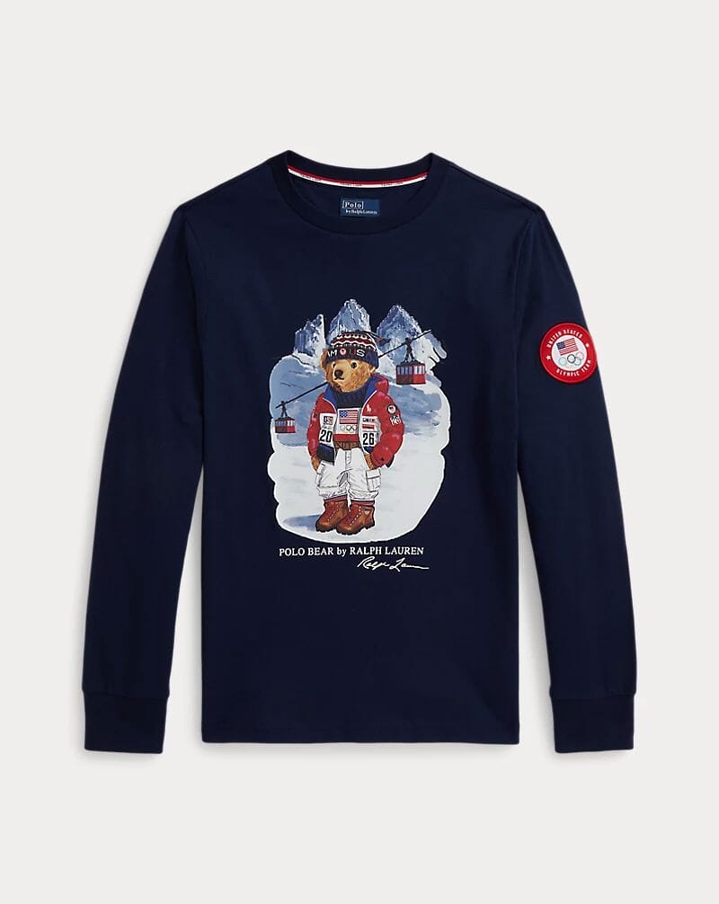 Ralph Lauren Team USA Polo Bear Baumwoll-T-Shirt