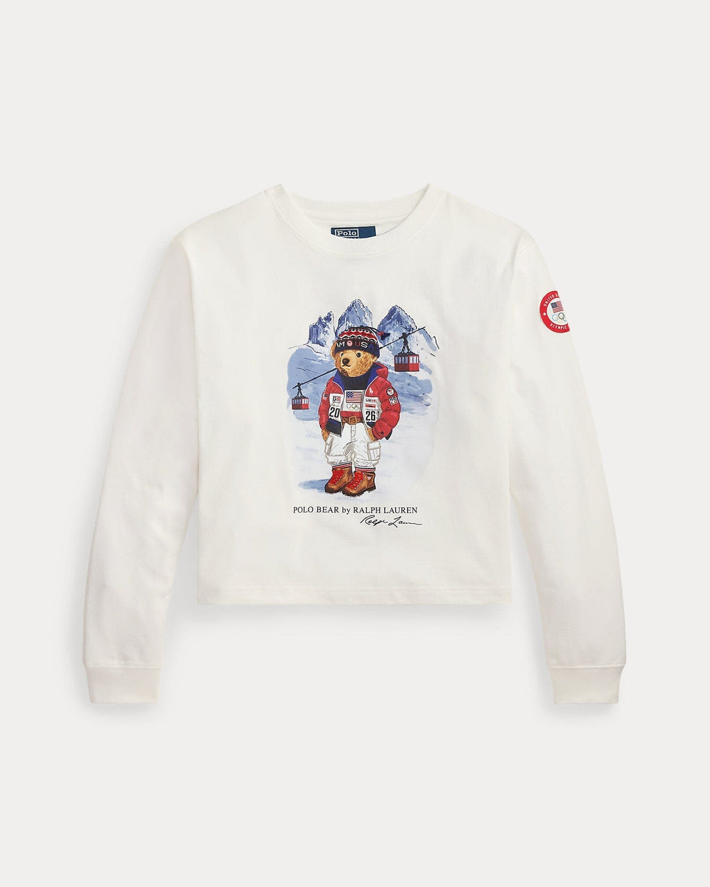 Ralph Lauren Team USA Polo Bear Langarm-T-Shirt